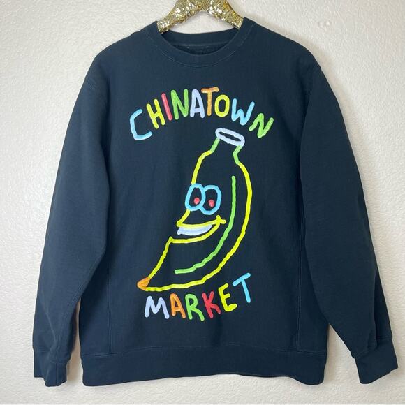 Market • Chinatown Market Men’s Banana Graphic Sweatshirt - Picture 3 of 10